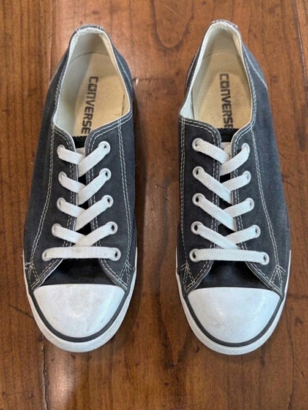 Converse Chuck Taylor All Star Dainty Ox Black Low Top Sneakers Size 8